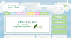 Desktop Screenshot of clothnappyshop.co.uk